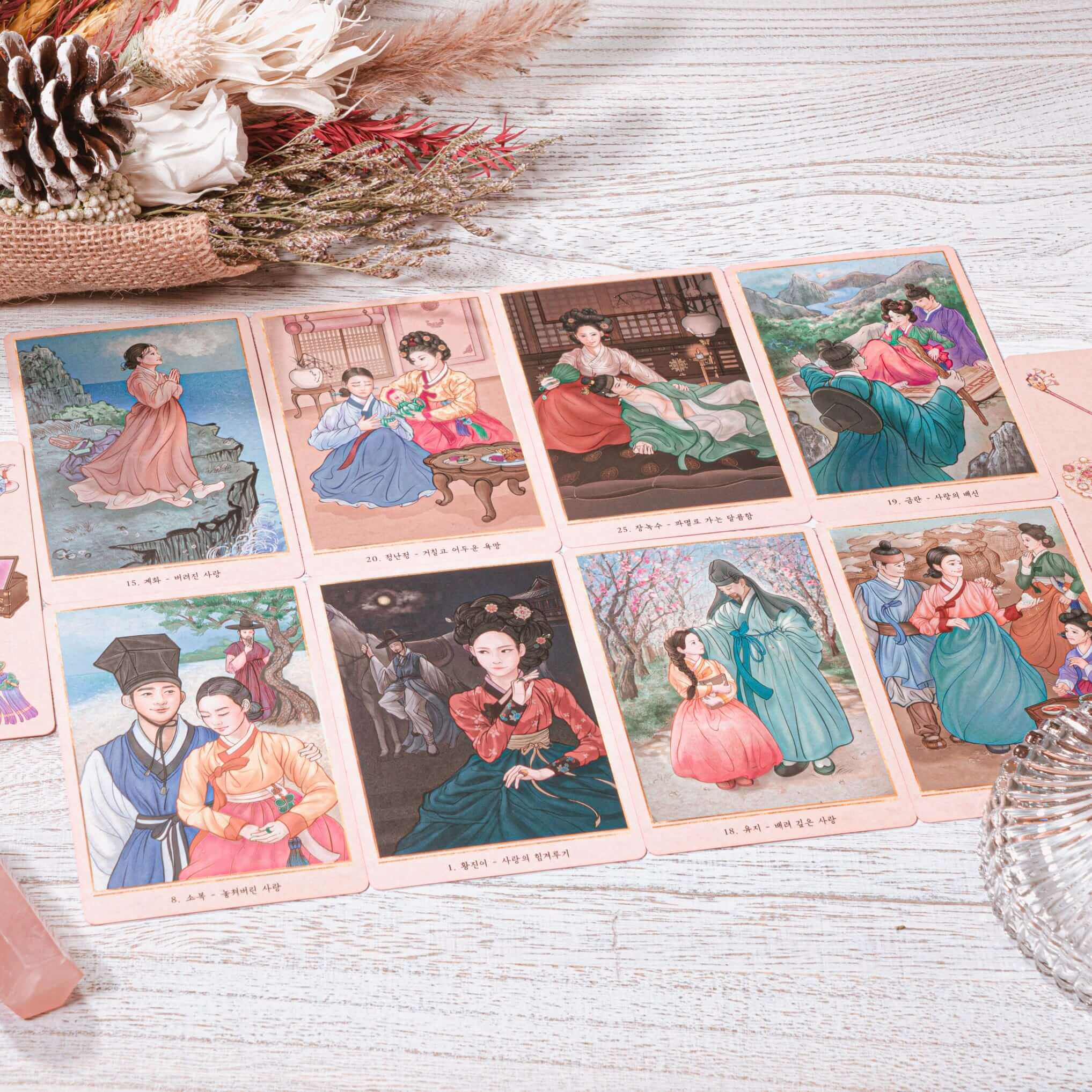 Traditional Korean Gisaeng Oracle Tarot Cards Sub Image
