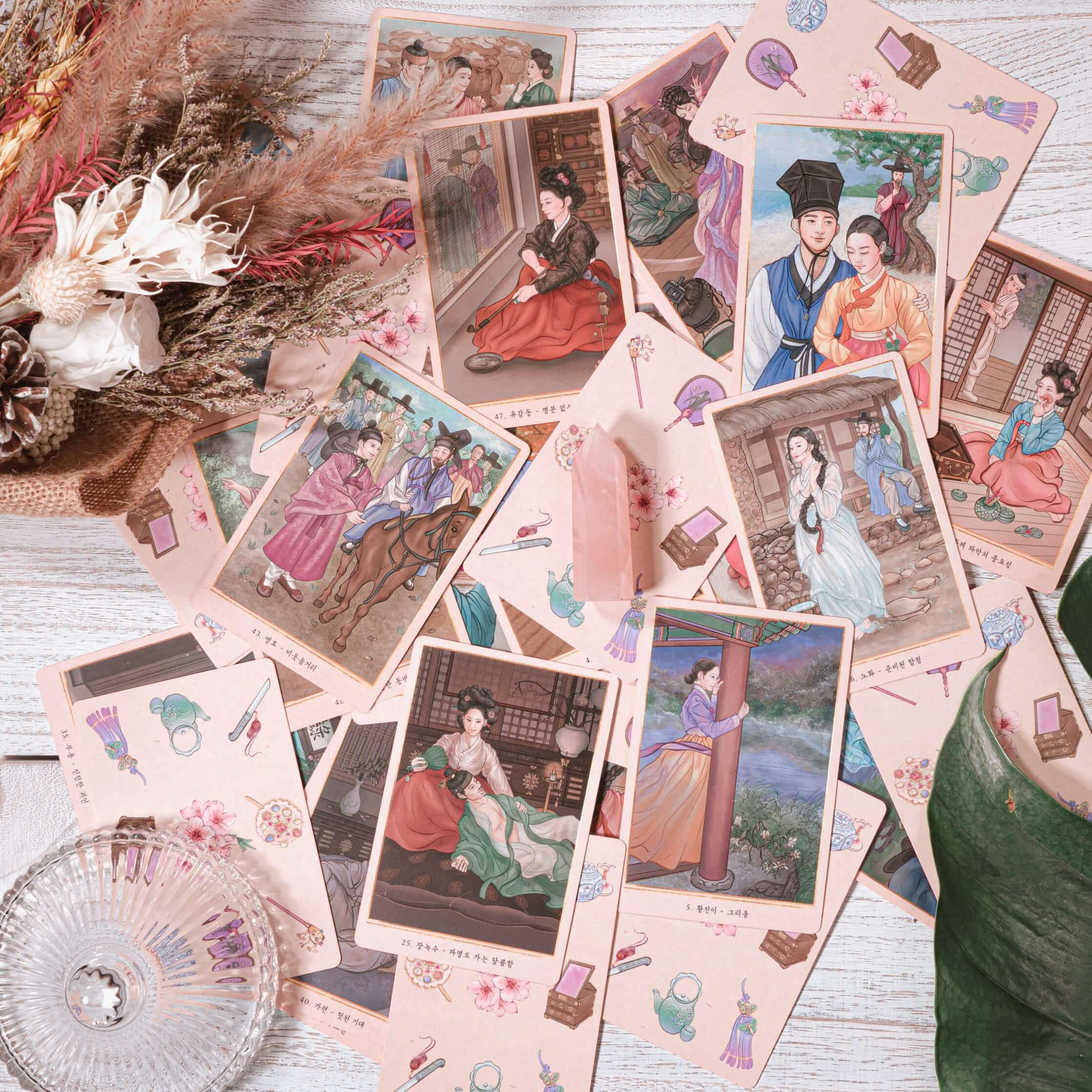 Traditional Korean Gisaeng Oracle Tarot Cards Sub Image