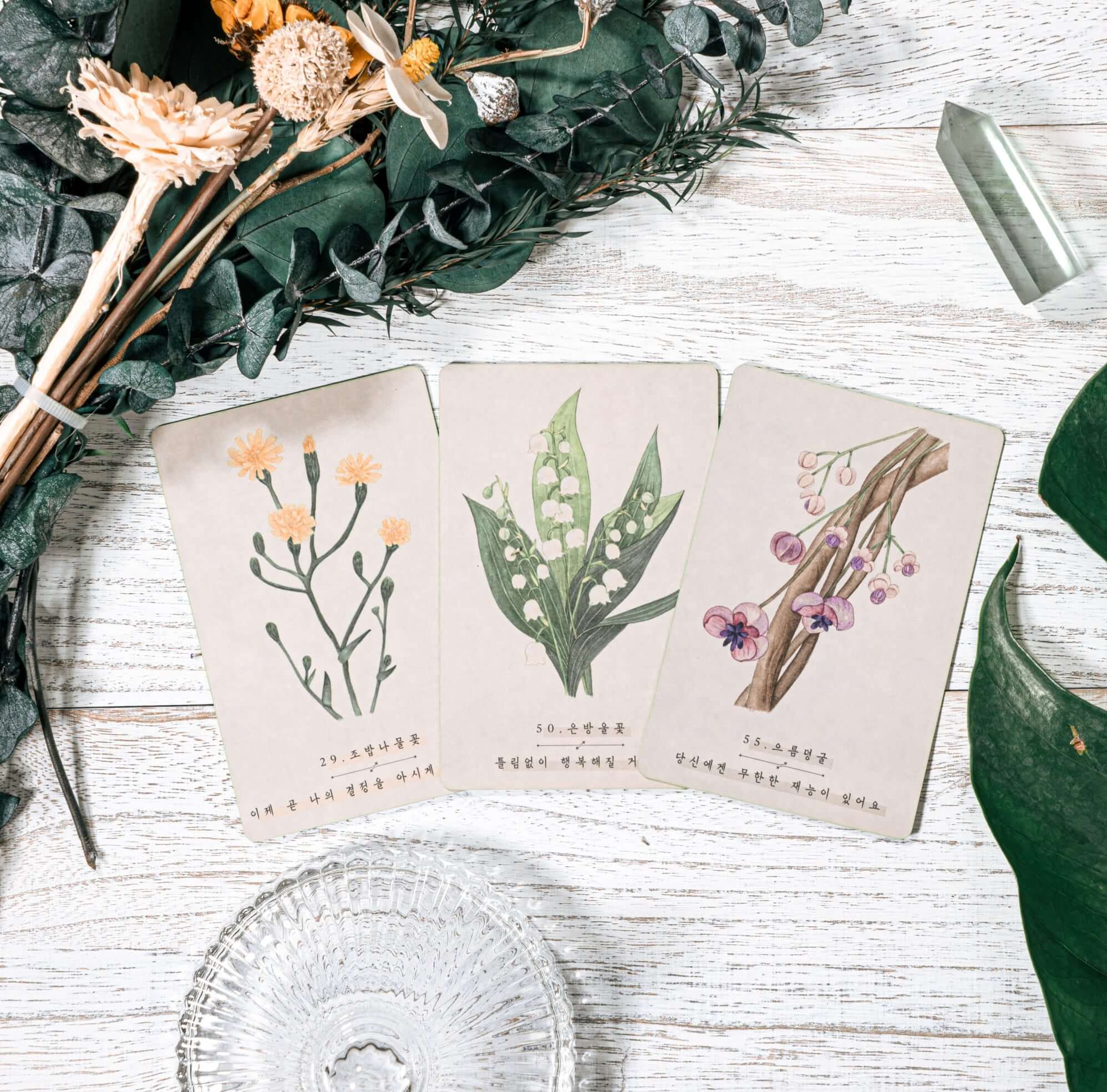 Korean Wildflower Advice Oracle Tarot Cards Sub Image